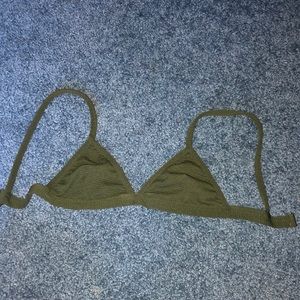 Olive Green Bikini Top